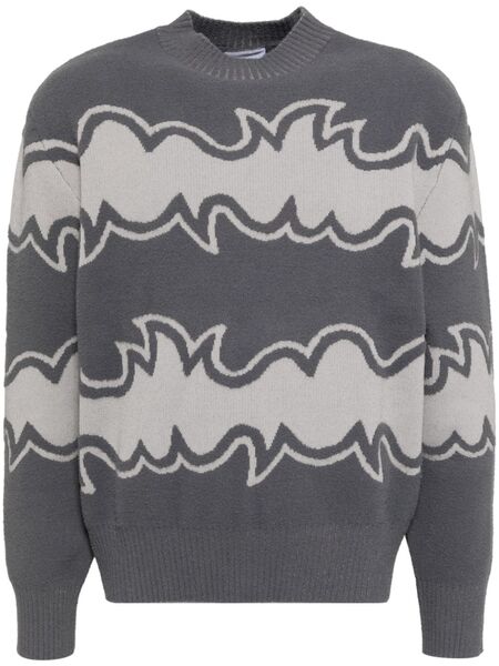  Bluemarble Jacquard-knitted Jumper - Grey 