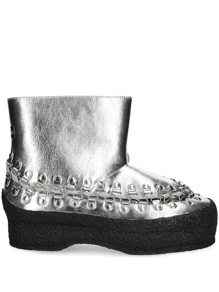  Bluemarble Metallic-effect Ankle Boots - Silver 