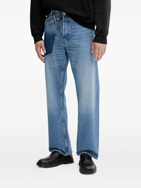  Bluemarble Twisted-seams Logo-print Jeans 