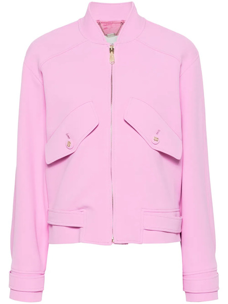  Blugirl Crepe Bomber Jacket - Pink 