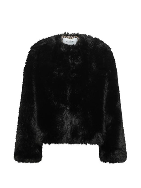  Blugirl Faux-fur Jacket - Black 