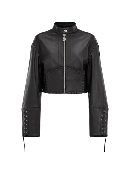  Blumarine Black Leather Jacket 
