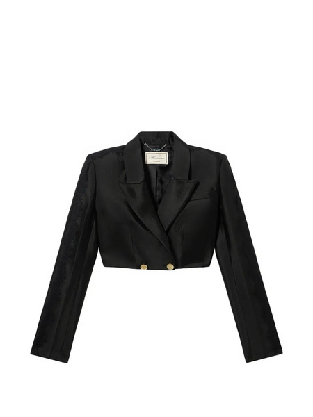  Blumarine Diagonal Lace Jacket - Black 