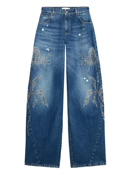  Blumarine Embellished Jeans - Blue 