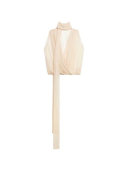  Blumarine Fusciacca Draped Top - Neutrals 
