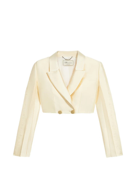  Blumarine Lace Crop Jacket - Neutrals 