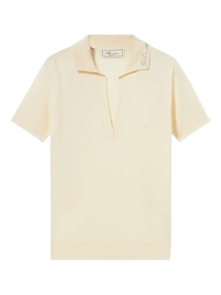  Blumarine Polo-collar Sweater - Neutrals 