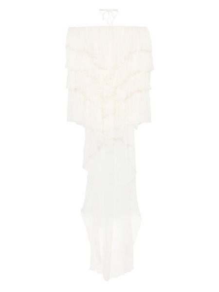  Blumarine Ruffled Blouse - Neutrals 