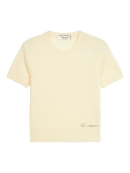  Blumarine Short-sleeve Sweater - Neutrals 
