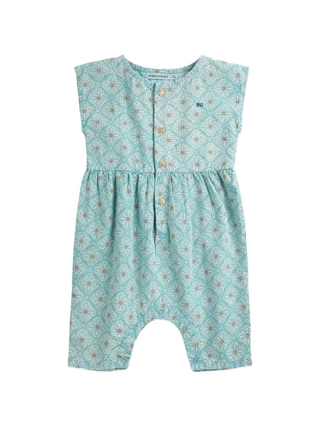  Bobo Choses Button Floral Shorties - Blue 