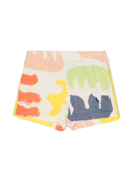  Bobo Choses Carnival Abstract-pattern Shorts - White 