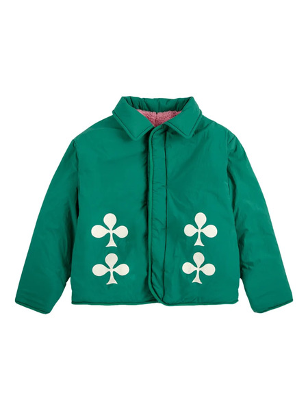  Bobo Choses Clover-print Reversible Jacket - Green 