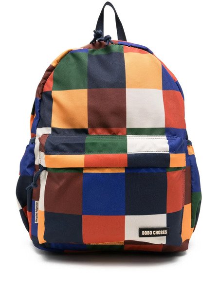  Bobo Choses Colour-block Backpack - Orange 