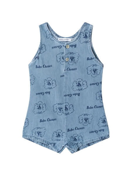  Bobo Choses Dog-print Romper - Blue 