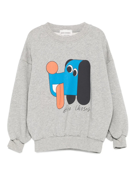  Bobo Choses Doggy Mate Sweatshirt - Grey 