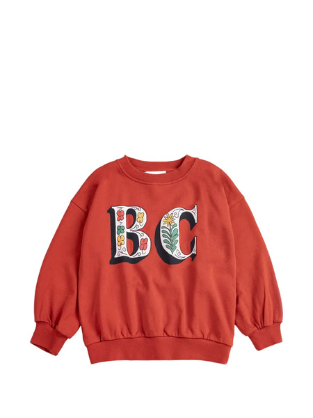  Bobo Choses Dropped-shoulder Crew-neck Sweatshirt - Red 