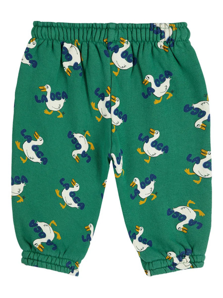  Bobo Choses Duck-print Elasticated Trousers - Green 