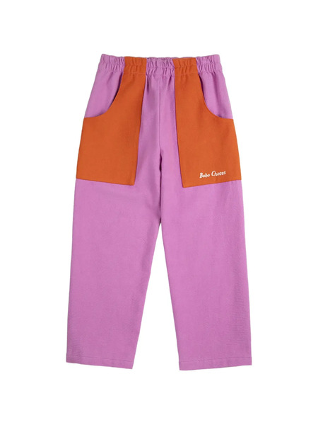  Bobo Choses Elasticated Colourblock Trousers - Purple 