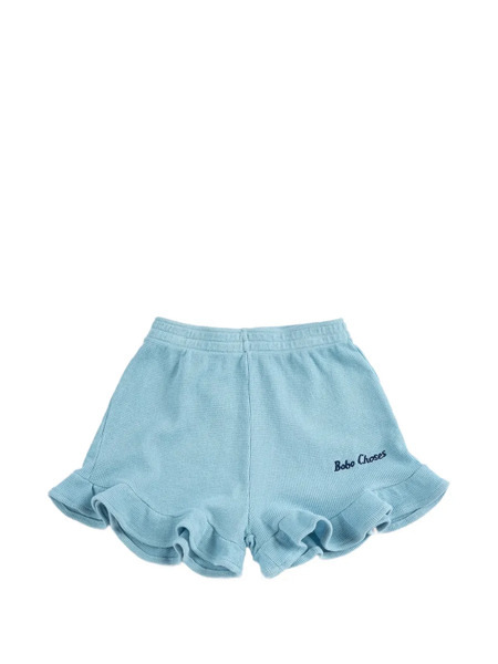  Bobo Choses Elasticated Ruffled Shorts - Blue 
