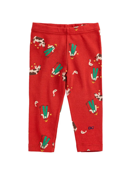  Bobo Choses Farm Adventure Leggings - Red 