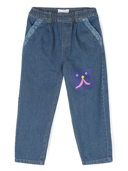  Bobo Choses Funny Face Jeans - Blue 
