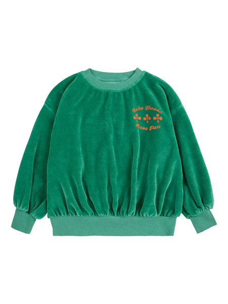 Bobo Choses Have Fun Long-sleeve Sweatshirt - Green 