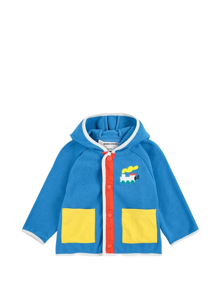  Bobo Choses Hooded Pocket Jacket - Blue 