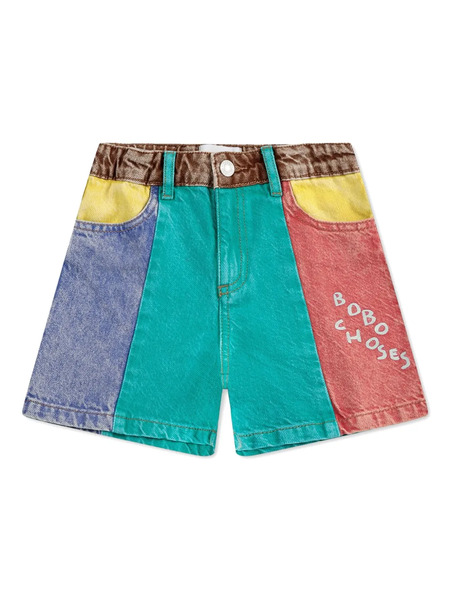  Bobo Choses Logo-patch Shorts - Blue 