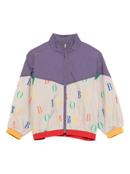  Bobo Choses Logo-print Colour-block Jacket - Purple 