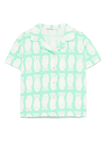  Bobo Choses Lucky Fish Shirt - Green 