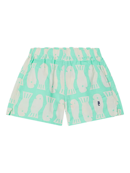  Bobo Choses Organic Cototn Shorts - Green 