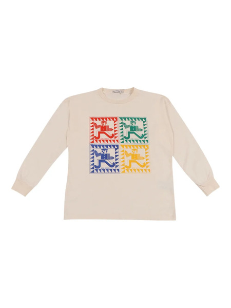  Bobo Choses Rainbow Mr Pencil T-shirt - Neutrals 