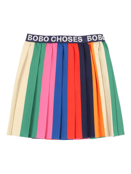  Bobo Choses Rainbow Pleated Skirt - Blue 