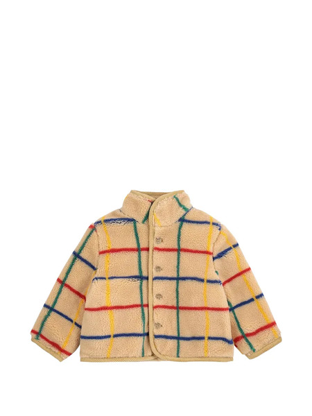  Bobo Choses Striped Buttoned Jacket - Neutrals 