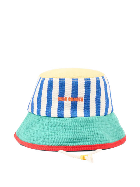  Bobo Choses Striped Cloche - Green 