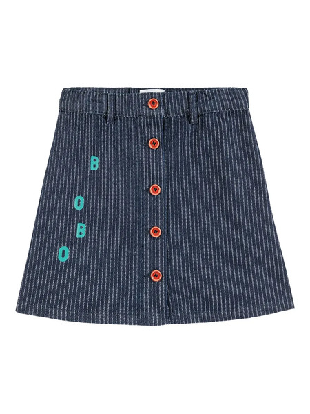  Bobo Choses Striped-pattern Skirt - Blue 