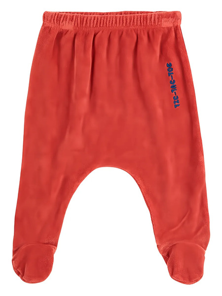  Bobo Choses Tic Tac Toe Footed Leggings - Red 