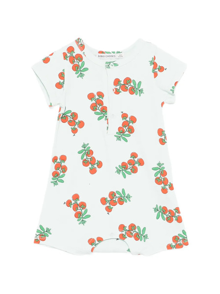  Bobo Choses Tomato-print Romper - Blue 