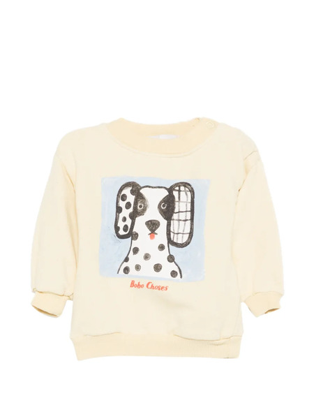  Bobo Choses Van Dog Graphic Top - Neutrals 