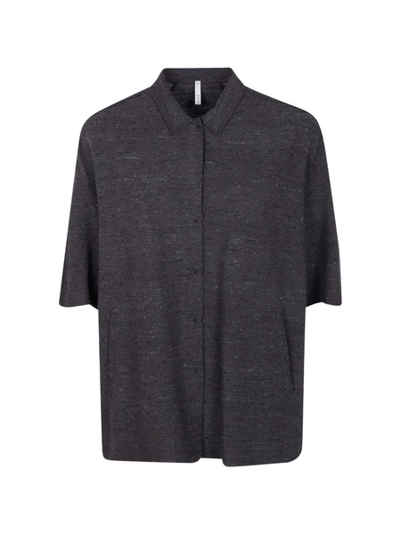  Boboutic Collared Short-sleeve Shirt - Brown 