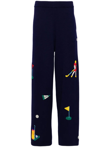  Bode Bead Detailing Golf Trousers - Blue 