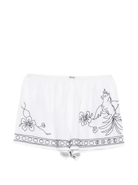  Bode Beaded Shorts - White 