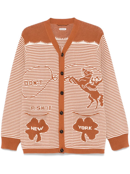  Bode Buckaroo Cardigan - Brown 