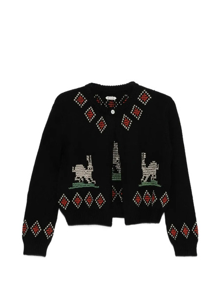  Bode Bunny Cardigan - Black 