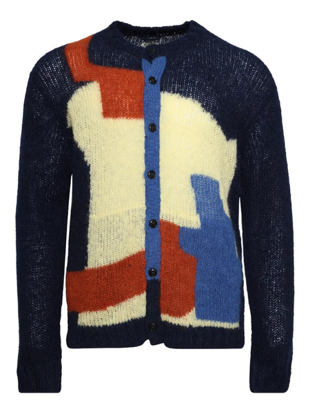  Bode Chapeau Graphic Cardigan - Blue 