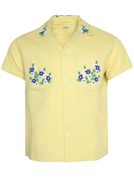  Bode Chicory Beaded Shirt - Yellow 