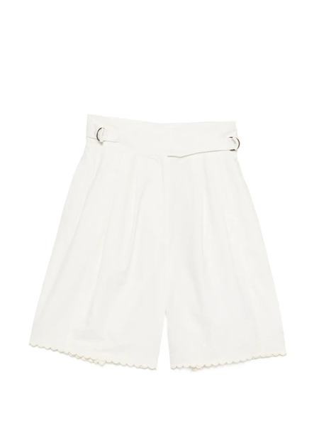  Bode Closerie Scallop Shorts - White 