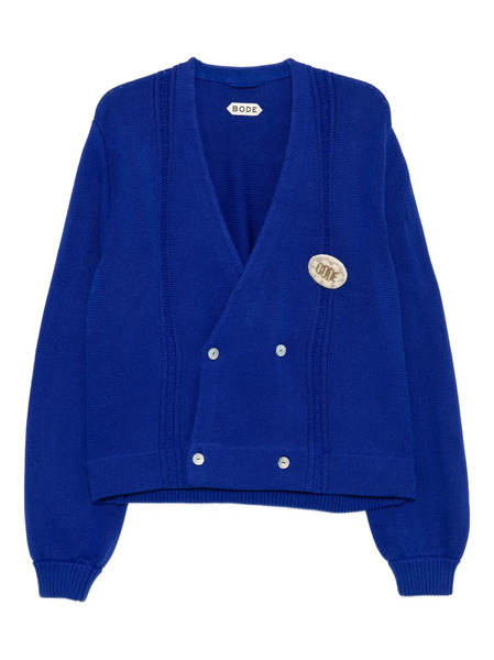  Bode Double-breasted Cardigan - Blue 