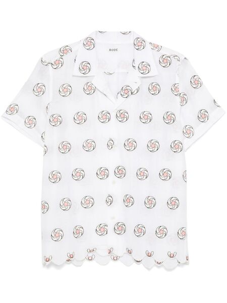  Bode Floral Aperture Shirt - White 