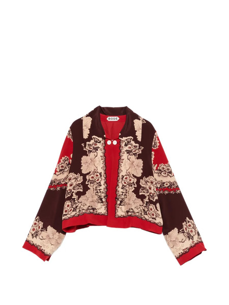  Bode Floral Button Jacket - Red 